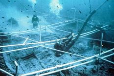 Entre 1967 y 1969, los arqueólogos excavaron el naufragio del Kyrenia, descubierto en la costa norte de Chipre en 1965. Foto: Dpa.