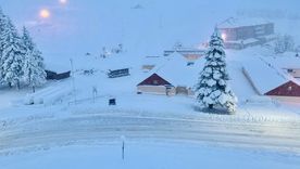 Una intensa nevada cayó en Las Leñas. Foto: Jimena Mauri