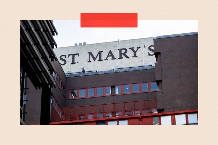 Hugh Pym acudió al hospital St Marys de Londres para recibir información sobre su salud intestinal.