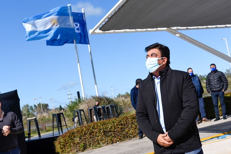 El intendente de La Matanza, Fernando Espinoza, sufrió un momento incómodo hoy. Foto: Twitter Fernando Espinoza.