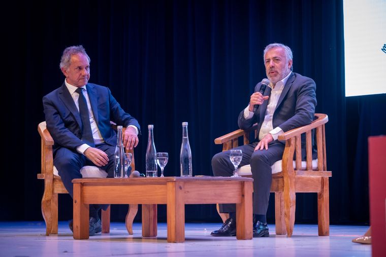Daniel Scioli y Alfredo Cornejo. Foto: Prensa Gobierno de Mendoza