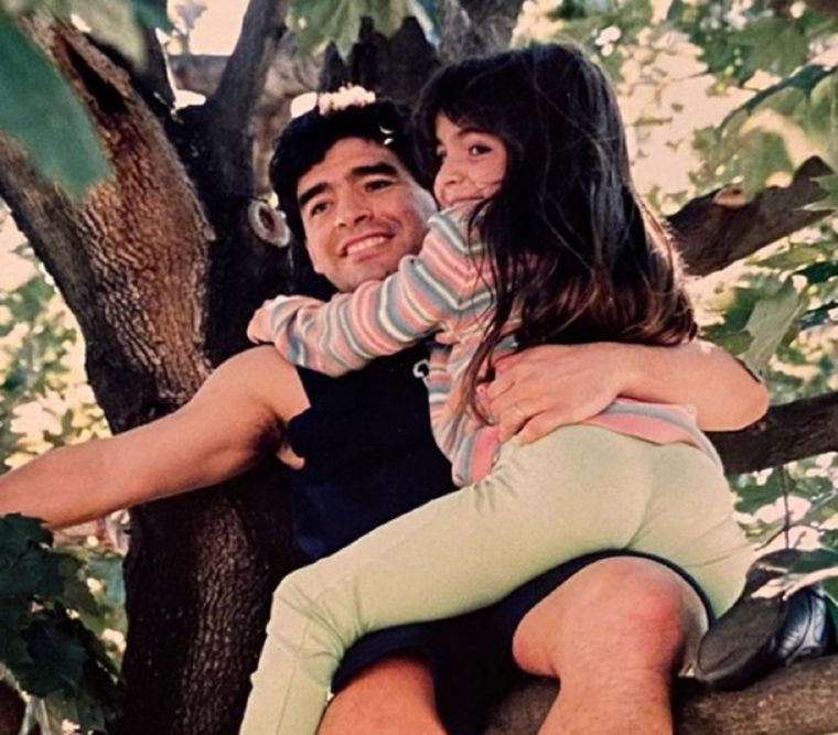Gianinna y Diego Maradona Foto: Instagram