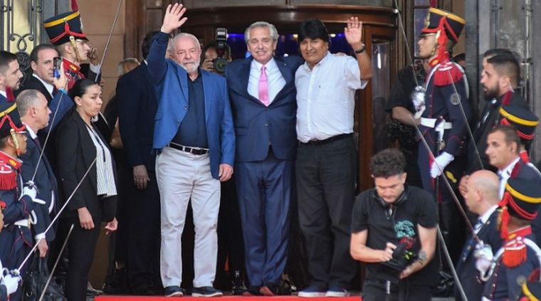 Alberto Fernández Lula da Silva Evo Morales