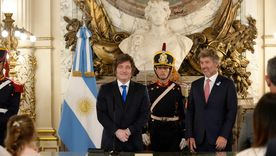 Javier Milei y Juan Bautista Mahiques en Casa Rosada Javier Milei y Juan Bautista Mahiques en Casa Rosada