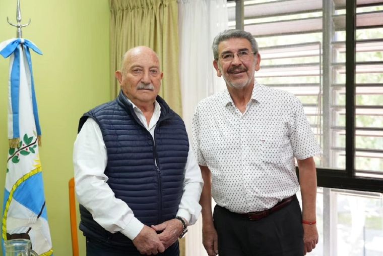 Miguel Ronco junto a Ricardo Mansur. Foto: Facebook Miguel Ángel Ronco