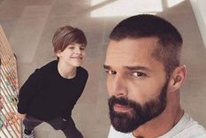 Ricky Martin junto a su hijo Matteo. Foto: Instagram