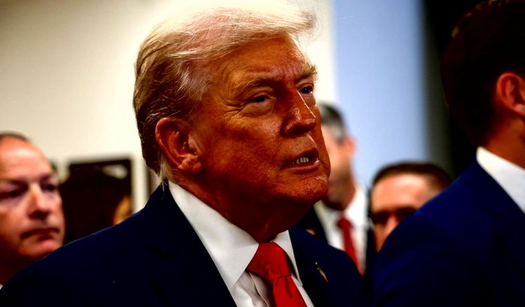 Donald Trump ya está en Israel. Foto Efe