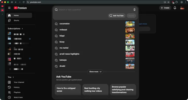 Ask Youtube: la función está disponible inicialmente para suscriptores de la versión Premium en Estados Unidos. Ask Youtube: la función está disponible inicialmente para suscriptores de la versión Premium en Estados Unidos.