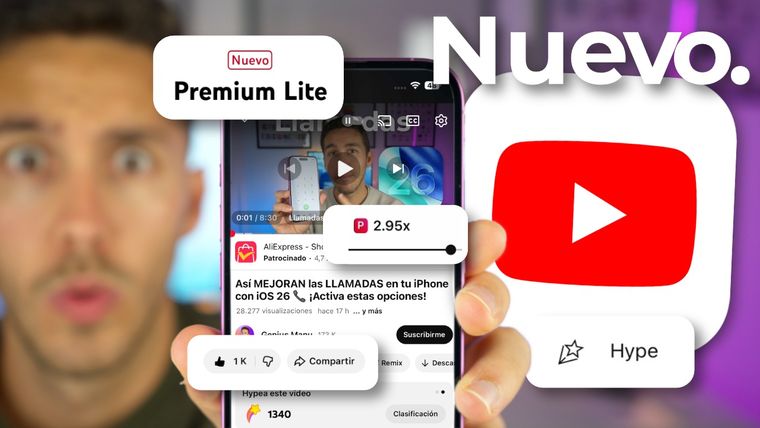 Cambios en la interfaz de Youtube y actualizaciones.