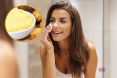 La papa aclara manchas.