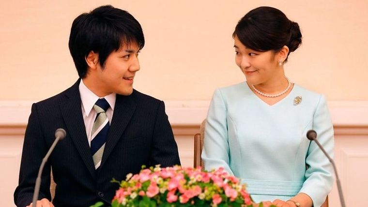 Foto: GETTY IMAGES. La princesa Mako y su prometido, Kei Komuro, se casan el 26 de octubre.
