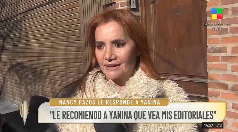 Nancy Pazos le contestó a Yanina Latorre. Foto: captura de video/ América TV. Nancy Pazos le contestó a Yanina Latorre. Foto: captura de video/ América TV.