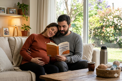 MDZol | futuros padres leyendo un libro