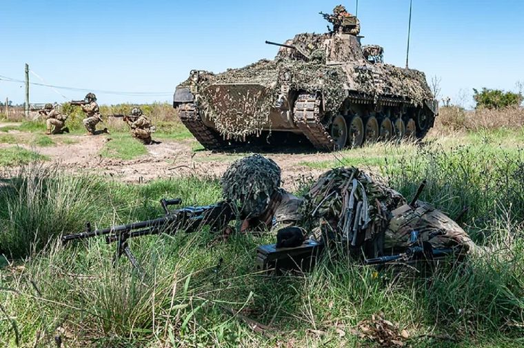 Argentina fue pionero a nivel continental en el uso de infantería mecanizada Foto: Pucará Defensa