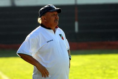 MDZol | El Gringo quedó muy contento por la goleada. Foto: Pachy Reynoso/MDZ