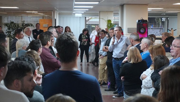 Oscar Cardinali durante la asamblea en la AFIP. Foto: Rodrigo DAngelo / MDZ