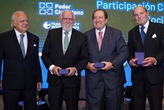 Ricardo Gil Lavedra, Guillermo Ledesma, León Arslanian y Jorge Valerga Aráoz Foto: AAJJ