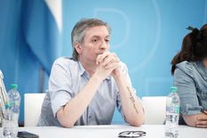 Máximo Kirchner en la sede del PJ