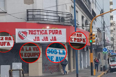 la picante cargada de hinchas de independiente a racing en las calles de avellaneda: ?sos la?? la picante cargada de hinchas de independiente a racing en las calles de avellaneda: ?sos la??