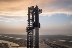 Starship, el potente cohete de SpaceX Foto: EFE