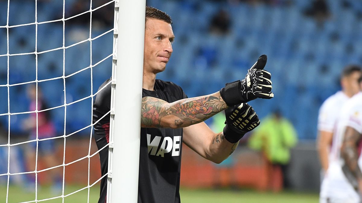 Las bombas del arquero de Lanús tras el 0-0 ante Platense: 