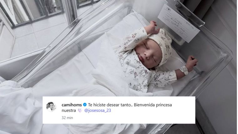 Aitana llegó para darle felicidad a la familia de Camila Homs. 