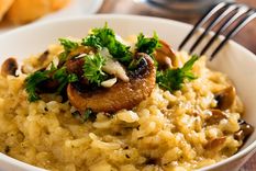 Risotto de hongos Unplato italiano para deslumbrar a tus invitados Foto: Ali