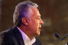 Cornejo le dedicó un mensaje al Víctor. Foto: Santiago Tagua/MDZ Cornejo le dedicó un mensaje al Víctor. Foto: Santiago Tagua/MDZ