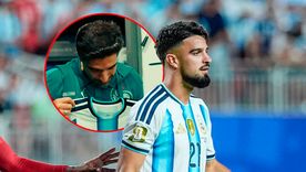 Abel Ferreira, DT de Palmeiras, se emocionó al recibir la camiseta del Mundial del Flaco López.