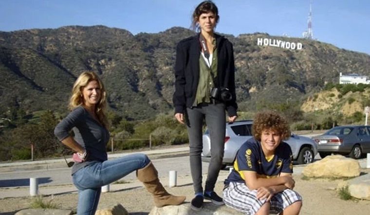 Flavia Palmiero y sus hijos que viven en España. Foto: Captura de Instagram