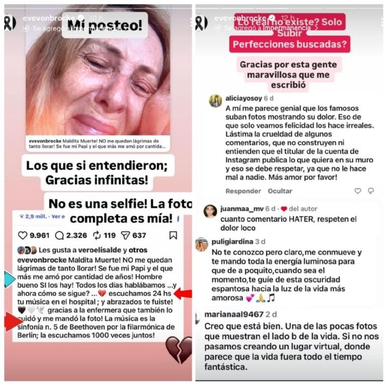 Evelyn Von Brocke compartió su tristeza más profunda tras la muerte de su padre y generó una reacción inesperada en redes. Evelyn Von Brocke compartió su tristeza más profunda tras la muerte de su padre y generó una reacción inesperada en redes.