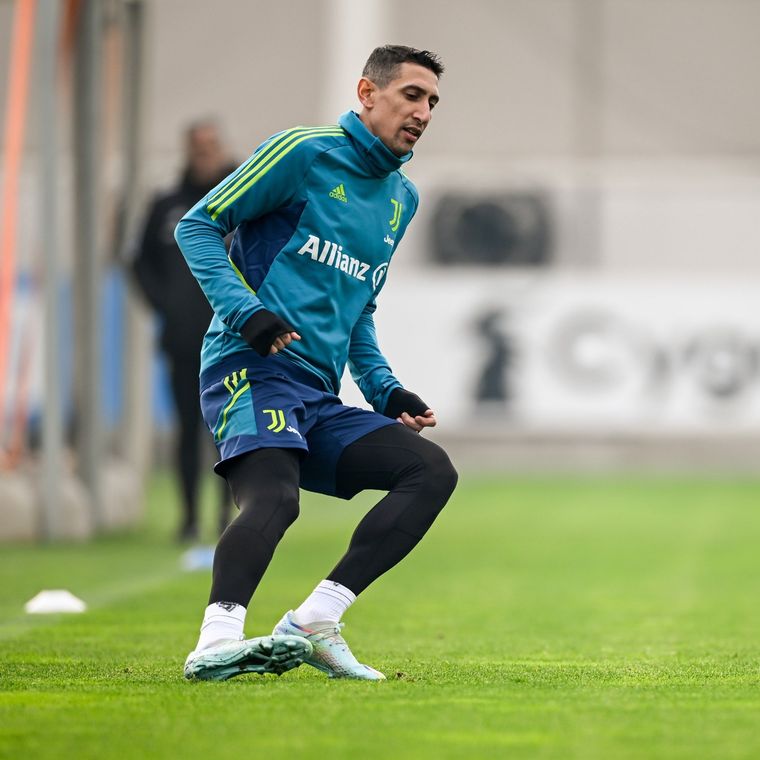 Di María se sumó a los entrenamientos de la Juventus. Foto: @juventusfc
