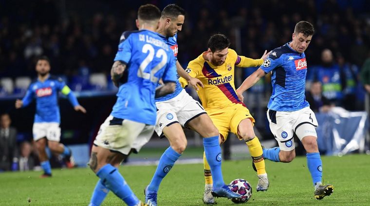Barça-Napoli, postergado.