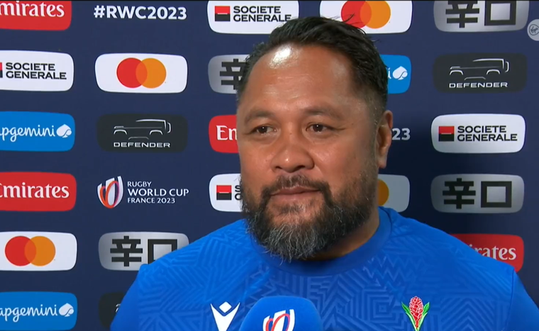 Mapusua, entrenador de Samoa, felicitó a Los Pumas Foto: Captura