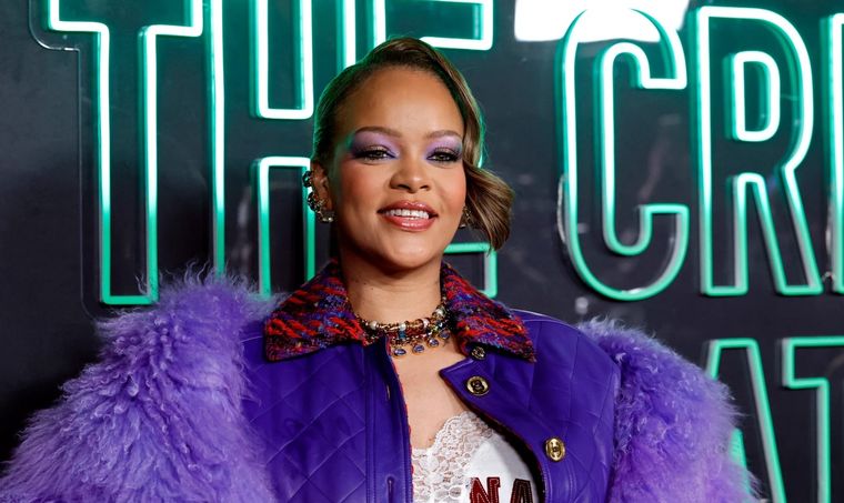 Rihanna en el lanzamiento de su marca FentyXPuma. Foto: Archivo