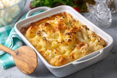 Explosión de gratinado: receta de coliflor gratinada fácil y deliciosa.