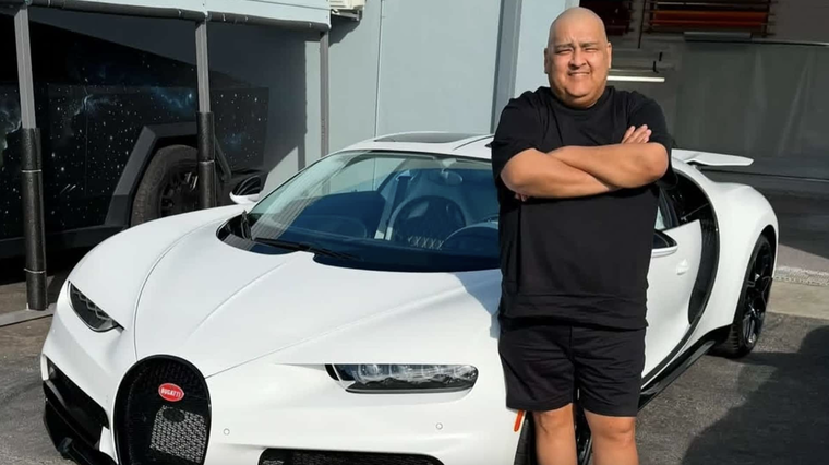 Fernández compró una Bugatti Chiron “110 Ans” que había pertenecido al cantante puertorriqueño Bad Bunny. (Foto: Instagram)