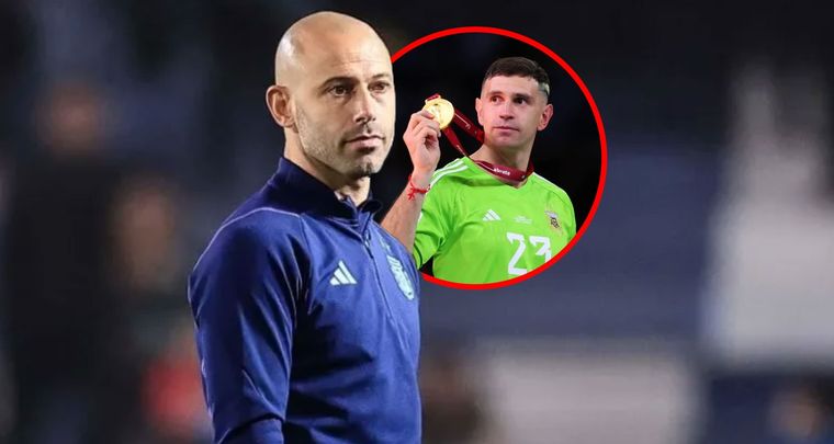 Mascherano y la chance olímpica del Dibu Martínez. Foto: MDZ