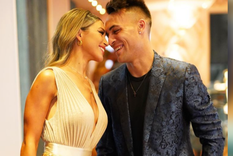 Lautaro Martínez y Agustina Gandolfo Familia feliz Foto: Instagram @lautaromartinez