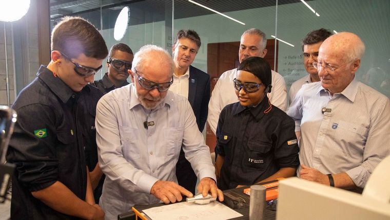 Lula se mostró junto a Paolo Rocca Lula se mostró junto a Paolo Rocca