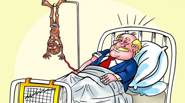 El norte vive de lo que quita al sur. Foto: Okasha.