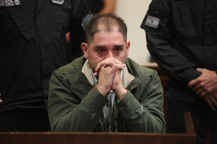 La emoción de Agüero Delclaux tras el veredicto de no culpabilidad. Foto: Gentileza.