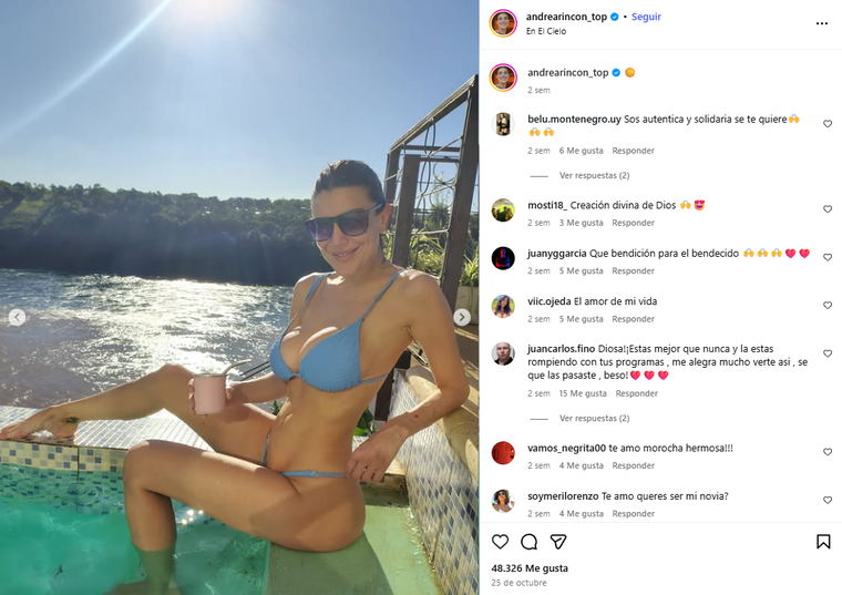 El posteo de Rincón. Créditos: Instagram El posteo de Rincón. Créditos: Instagram