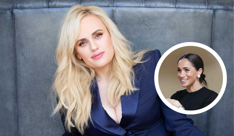 Meghan Markle recibe un palito a modo de comentario por su colega australiana Rebel Wilson. Foto: Instagram @rebelwilson // Fundación Archewell
