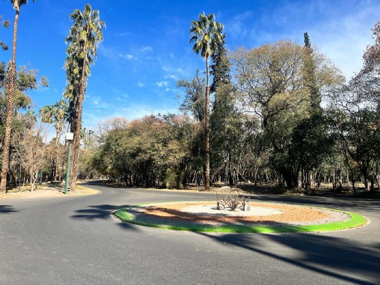 En la rotonda hay dos cámaras de seguridad