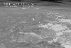 El hombre y su mascota fueron guiados desde un dron Foto: Ministerio de Seguridad de Mendoza