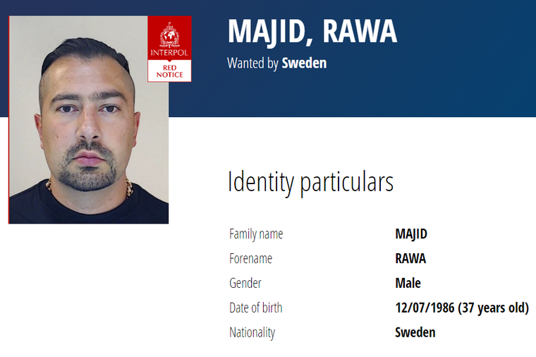 Rawa Majid, el presunto líder de Foxtrot, es buscado por la Interpol.