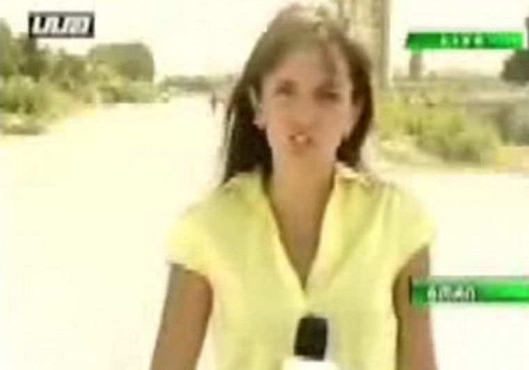 Tamara Urushadze, reportera de la televisión pública de Giorgia. Foto: Web