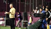 Walter Ribonetto, DT de Godoy Cruz, durante el partido ante Lanús. Walter Ribonetto, DT de Godoy Cruz, durante el partido ante Lanús.