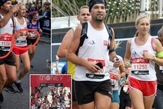 El matrimonio, con número replicado. Foto: DailyMail.